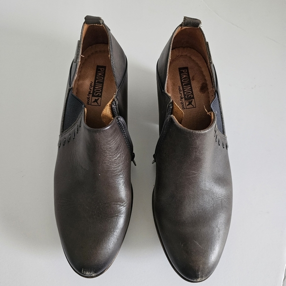 Pikolinos brown leather bootie zipper 38 (7.5) comfortable - Picture 2 of 10